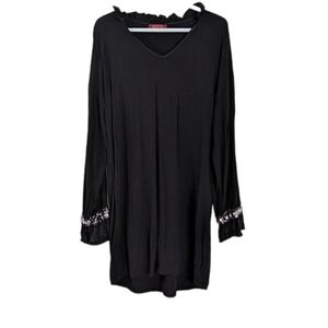 MIHO's black everything sequins comfy dress large @P